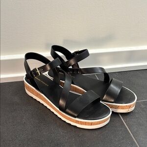 Marc Fisher Black Strappy Sandals
